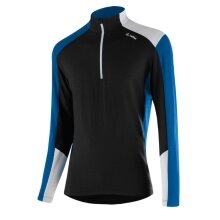 Löffler Long Sleeve Shirt Harley Transtex Midlayer (Half-Zip, quick-drying) black/blue Men's