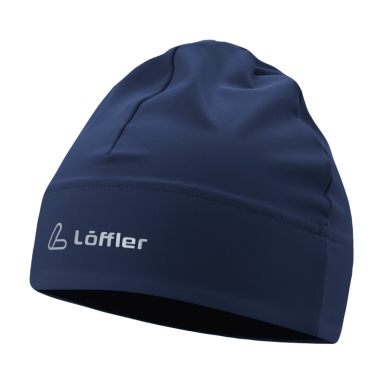 Löffler Beanie (Hat) Mono - thermal insulation - dark blue