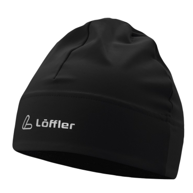 Löffler Beanie (Hat) Mono - thermal insulation - black