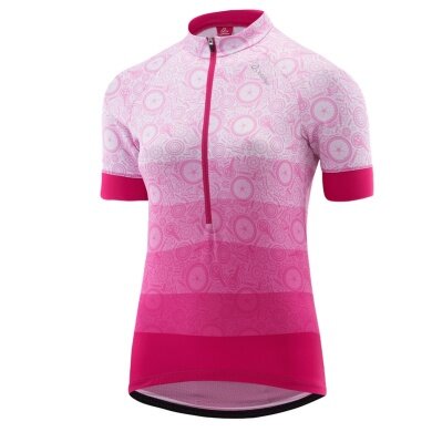 Löffler Cycling Shirt Bike Jersey HZ Components (Half-Zip, lightweight, quick-drying) magenta/pink Ladies