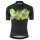 Löffler Bicycle Shirt Bike Jersey Leaves Hotbond (Full-Zip, lightweight, quick-drying) dark grey/lemon Men's