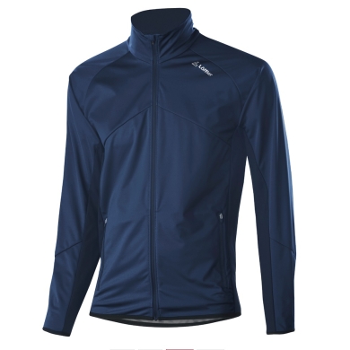 Löffler Softshell Jacket Alpha WS Light (windproof, water-repellent) dark blue Men's