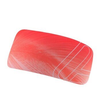 Löffler Headband Elastic Headband Open Cut (light, elastic) red/pink