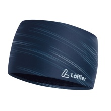 Löffler Headband Snowfall Design (highly elastic) dark blue