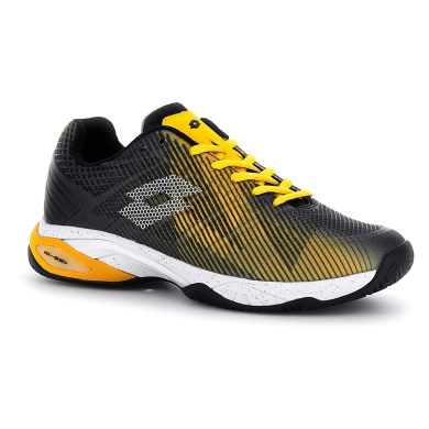 Lotto Tennis Shoes Mirage 300 III Clay/Sand Court/Cushioning Black/Yellow Men's