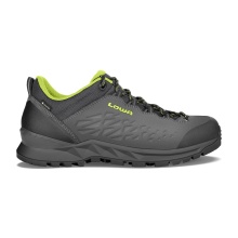 Lowa Hiking-Travel Shoes Explorer II Low GTX (Suede, Waterproof) Anthracite Gray/Lime Men