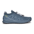 Lowa Sneaker Running Shoes Fusion Low (knitted material, sock-like entry) blue/mustard yellow Men