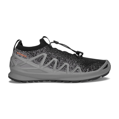 Lowa Sneaker Running Shoes Fusion Low (knitted material, sock-like entry) grey/black Men