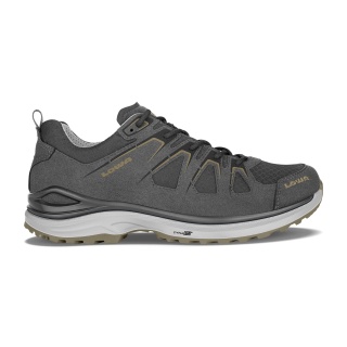 Lowa Hiking Shoes Innox EVO Low GTX (Multifunction, Microfiber, waterproof) anthracite gray/bronze Men