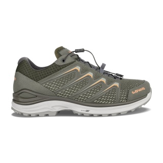 Lowa Hiking Shoes Maddox Low GTX (Multifunction, Textile/Synthetic, waterproof) olive/mango Men