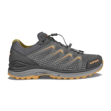 Lowa Hiking Shoes Maddox Low GTX (Multifunction, Textile/Synthetic, Waterproof) Graphite Grey/Orange Men