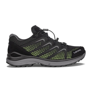 Lowa Hiking Shoes Maddox Low GTX (Multifunction, Textile/Synthetic, waterproof) black/lime Men