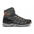 Lowa Hiking-Travel Shoes Innox Pro Mid GTX (All-Terrain, Synthetic/Textile, waterproof) black/orange Men