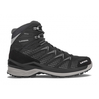 Lowa Hiking-Travel Shoes Innox Pro Mid GTX (All-Terrain, Synthetic/Textile, waterproof) black/grey Men