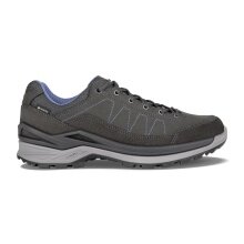 Lowa Hiking-Travel Shoes Toro Pro Low GTX (Velour-Nubuck leather, waterproof) graphite/blue Men