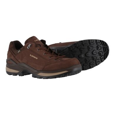 Lowa Hiking Shoes Renegade Low GTX (All-Terrain, waterproof) espresso brown/beige Men