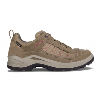 Lowa Hiking Shoes Taurus Pro Low GTX (Suede, Waterproof) taupe brown/terra Women