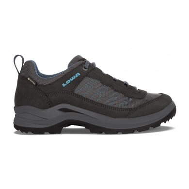 Lowa Hiking Shoes Taurus Pro Low GTX (Velour leather, waterproof) anthracite grey Women