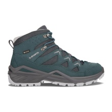 Lowa Hiking Shoes Sirkos Evo Mid GTX (waterproof) petrol blue/silver ladies