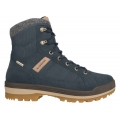 Lowa Winter Boots Isarco III Mid GTX (Suede Leather, Waterproof) Navy Blue Men