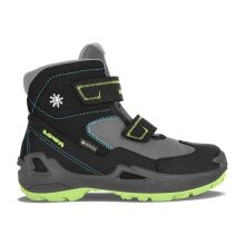 Lowa Winter Shoes Milo GTX (waterproof) black/turquoise Kids