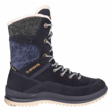 Lowa Winter Boots Bianca GTX (suede leather, waterproof) navy blue Girls