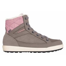 Lowa Winter Shoes Casara Mid GTX (suede leather, waterproof) stone grey/rose Women