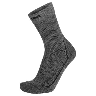 Lowa Hiking Sock Crew Trekking (Merino Wool, Honeycomb Structure) Grey - 1 Pair