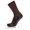 Lowa Hiking Sock Crew 3-Season Pro (Cotton, high comfort) dark brown - 1 pair