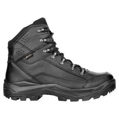 Lowa Military Boots Work Shoes Renegade II GTX MID TF (Smooth Leather, Waterproof) Black Men