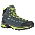 Lowa Hiking Boots Randir Mid GTX (Trekking, Suede Leather, Waterproof) Blue/Lime Men