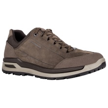 Lowa Everyday Travel Shoes Bellagio Low GTX (Nubuck Leather, Waterproof) Espresso/Brown Men's