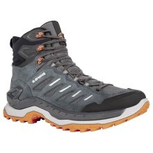 Lowa Hiking Shoes Innovo Mid GTX (All-Terrain, Suede, Waterproof) Smoke Green/Flame Men's