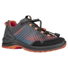 Lowa Hiking Travel Shoes Carezza GTX Low Junior (Synthetic/Textile, waterproof) anthracite grey/orange children