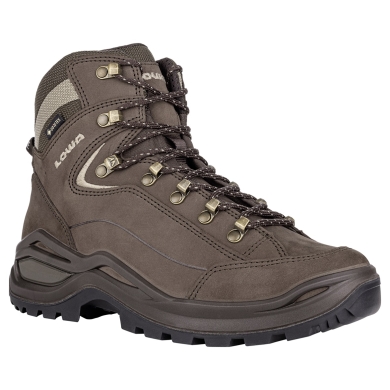 Lowa Hiking Shoes Renegade Evo Mid GTX (All-Terrain, Nubuck Leather, Waterproof) Espresso Brown/Anthracite Ladies