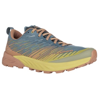 Lowa Trail Running Shoes Amplux (Synthetic, Lightweight) Rust/Petrol Blue Men