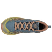 Lowa Trail Running Shoes Amplux (Synthetic, Lightweight) Rust/Petrol Blue Men