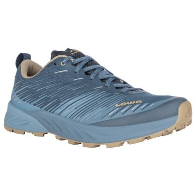 Lowa Trail Running Shoes Amplux (Synthetic, Lightweight) Jeans Blue/Dune Men