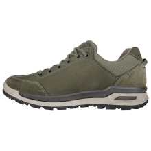 Lowa Everyday Travel Shoes Bellagio Low GTX (Nubuck Leather, Waterproof) Olive Green Men's