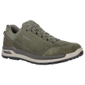 Lowa Everyday Travel Shoes Bellagio Low GTX (Nubuck Leather, Waterproof) Olive Green Men's