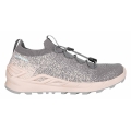 Lowa Sneaker Running Shoes Fusion Low (knitted material, sock-like entry) anthracite grey/pink Women