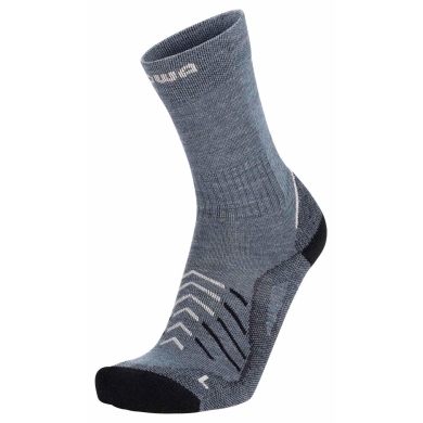 Lowa Hiking Sock Crew Renegade (Merino Wool/Polyamide) smoke blue - 1 Pair