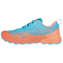 Lowa Trail Running Shoes Amplux (Synthetic, Lightweight) Orange/Arctic Blue Women