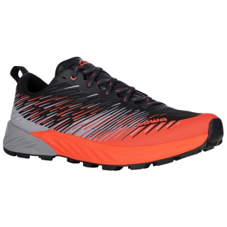 Lowa Trail Running Shoes Amplux (Synthetic, Lightweight) Flame Red/Grey Men