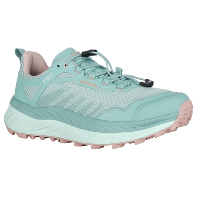 Lowa Trail Running Shoes Fortux GTX (Synthetic, Lightweight, Waterproof) Arctic Blue/Pink Ladies