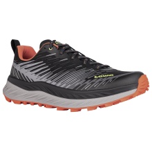 Lowa Trail Running Shoes Fortux (Synthetic, Lightweight) Grey/Flame Men