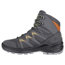 Lowa Hiking Travel Shoes Innox Pro MID GTX Junior (Synthetic/Textile, waterproof) graphite grey/avocado toddlers