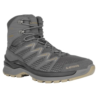 Lowa Wander-Travelschuhe Innox Pro Mid GTX (All-Terrain, Synthetic/Textile, Waterproof) graphite grey/brown Men's