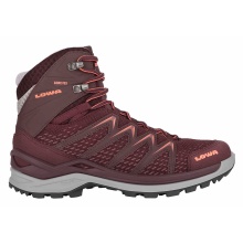 Lowa Hiking-Travel Shoes Innox Pro Mid GTX (All-Terrain, Synthetic/Textile, Waterproof) Bordeaux/Coral Women