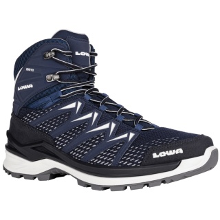 Lowa Hiking-Travel Shoes Innox Pro Mid GTX (All-Terrain, Synthetic/Textile, Waterproof) Navy Blue/White Men